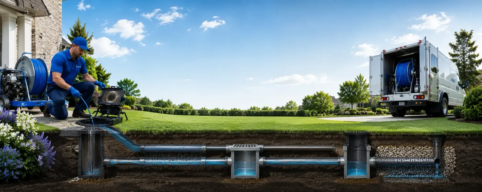 Outdoor drain cleaning information for Saint Nazianz, WI